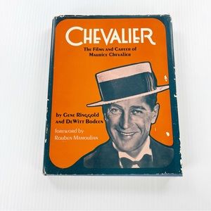 Vintage 1973 Chevalier Films Career Maurice Chevalier Hardcover First Edition